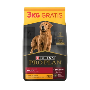 Alimento Purina Pro Plan Perro Adulto Raza Mediana Bonus Bag x 15kg + 3kg
