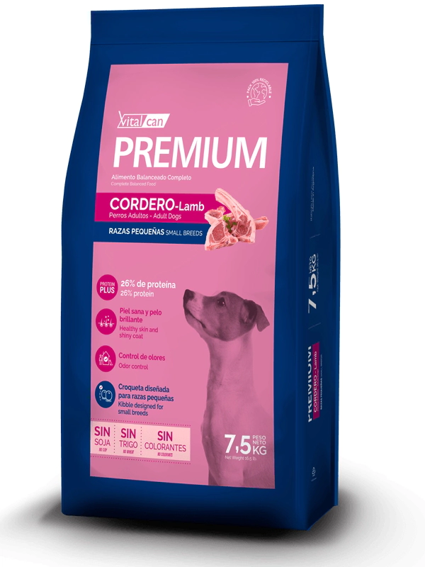 Alimento VitalCan Premium Perro Adulto Cordero Raza Peque�a x 7.5kg