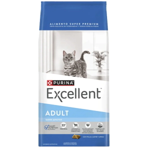 Alimento Purina Excellent Gato Adulto sabor Carne y Pollo x 15kg