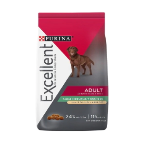 Alimento Purina Excellent Perro Adulto Raza Mediana y Grande 20kg + 2kg BONUS BAG