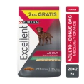Alimento Purina Excellent Perro Adulto Raza Mediana y Grande 22kg BONUS BAG
