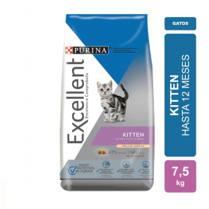 Alimento Purina Excellent Gato Kitten sabor Pollo x 7,5kg