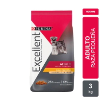 Alimento Purina Excellent Perro Adulto Raza Peque&ntilde;a sabor Pollo x 3kg