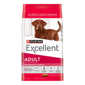 Alimento Purina Excellent Perro Adulto Raza Mediana y Grande sabor Pollo x 3 kg