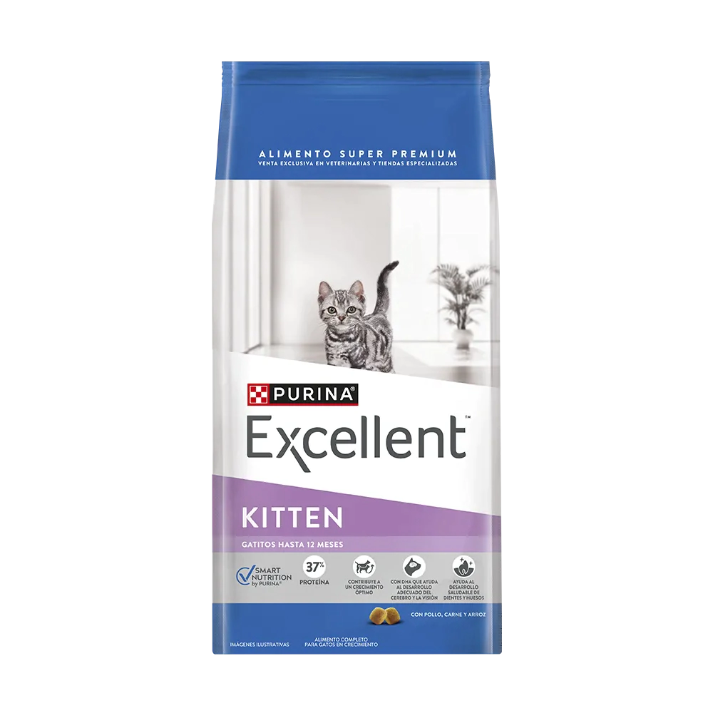 Alimento Purina Excellent Gato Kitten sabor Pollo x 1 kg
