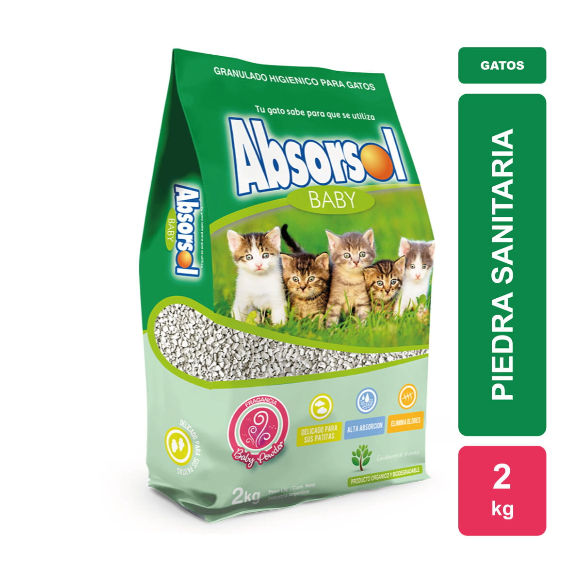 Piedra Sanitaria Absorsol Baby x 2kg