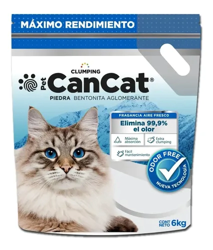 Piedra Sanitaria Aglomerante CanCat Fragancia Aire Fresco x 6 kg  