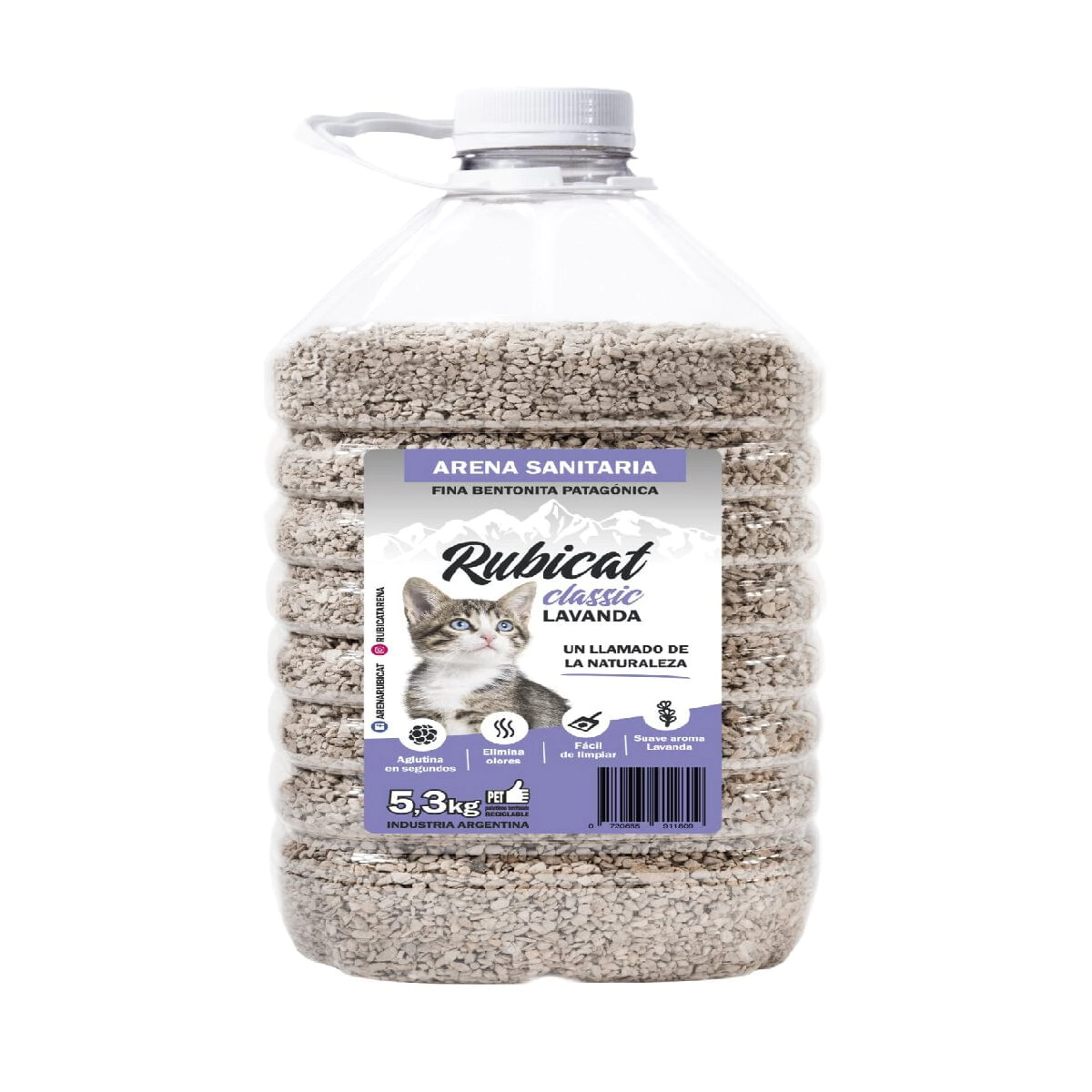 Arena Sanitaria RubiCat Lavanda x 5,3kg