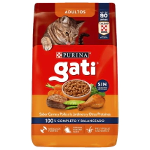 Alimento Purina Gati Adulto sabor Carne y Pollo x 15kg