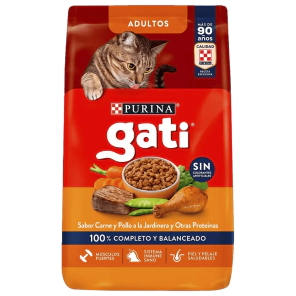 Alimento Purina Gati Adulto sabor Carne y Pollo x 15kg