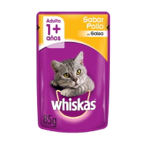 Alimento Whiskas Gato Adulto Sobre sabor Pollo en Salsa x 85gr