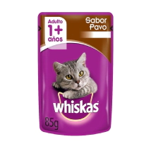 Alimento Whiskas Gato Adulto Sobre sabor Pavo en Salsa x 85gr