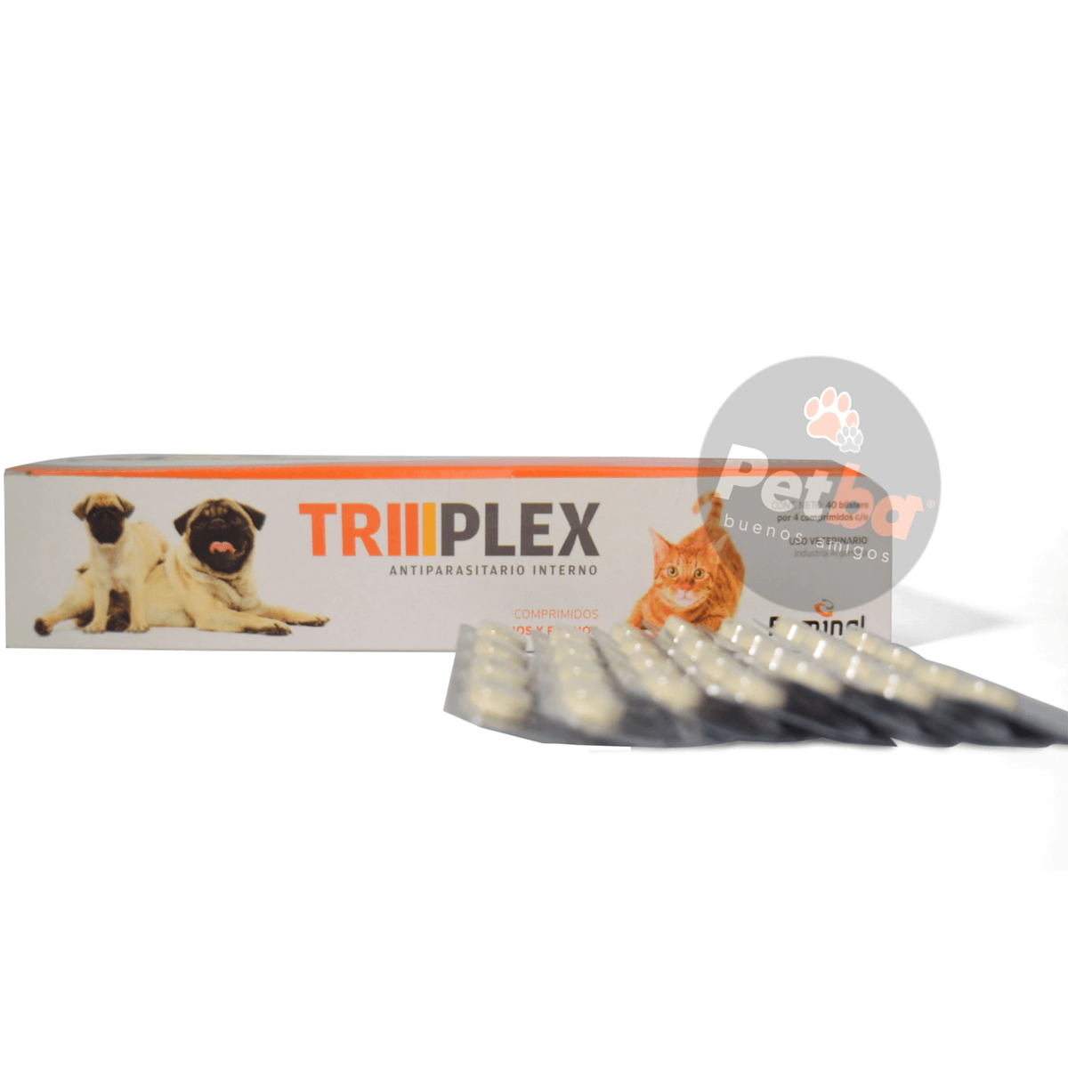 Antiparasitario Ruminal Triplex Perro blister 4 comprimidos -Farmacia-