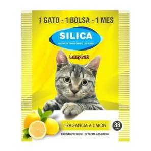 Piedra Sanitaria Silica Lazy Cat aroma Lim&oacute;n x 3.8lt