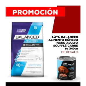 Alimento VitalCan Balanced Perro Adulto Raza Peque�a x 15kg + Balanced Souffl� Perro Adulto Sabor Pollo Lata x 340gr DE REGALO