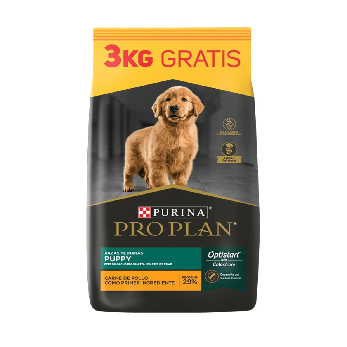 Alimento Purina Pro Plan Perro Puppy Raza Mediana Bonus Bag x 15kg + 3kg